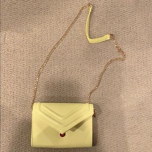 Small pale yellow clutch/purse